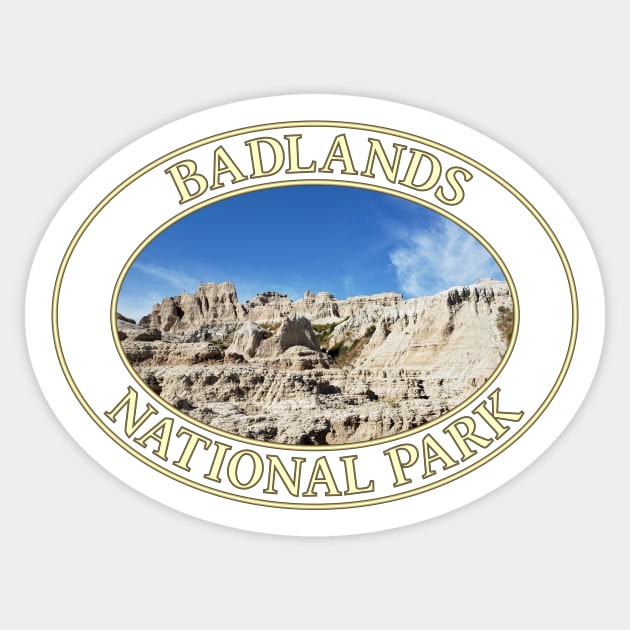 Badlands National Park in South Dakota Sticker by GentleSeas